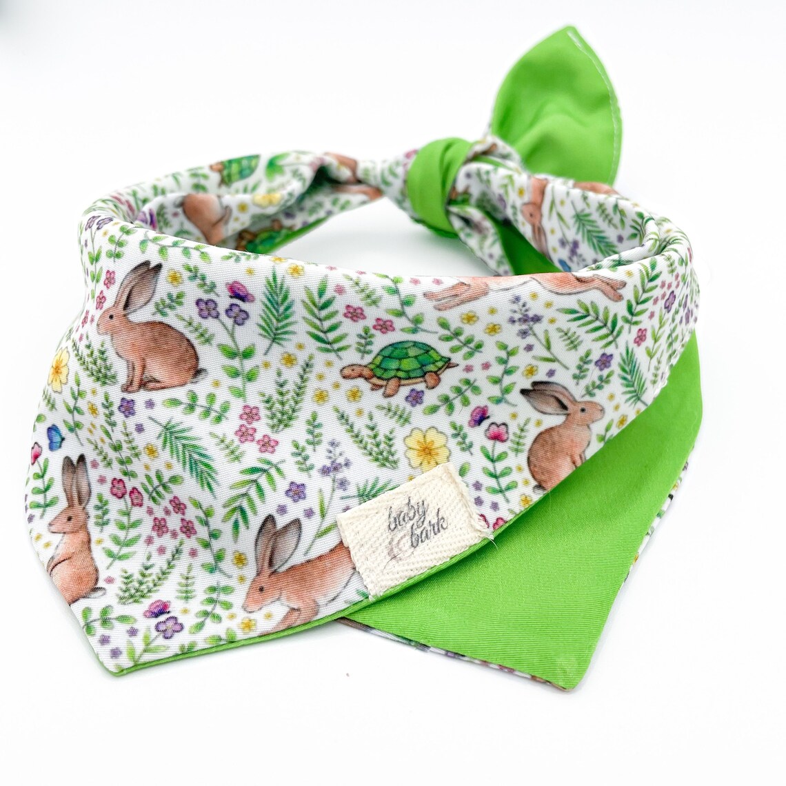 Spring Dog Bandana Green Bandana for Dogs Easter Dog Etsy