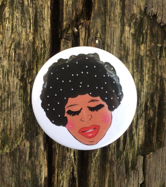 Afro Badge Afro Pin Afro Gift Chill Badge Mindfulness Etsy