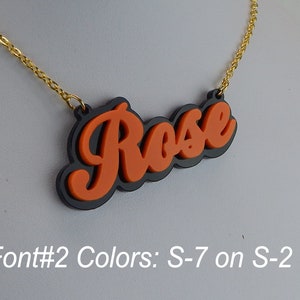 Unique Custom Acrylic Necklace | Personalized Name Pendant Jewelry | Handmade Gift for Women, Kids, Bridesmaids