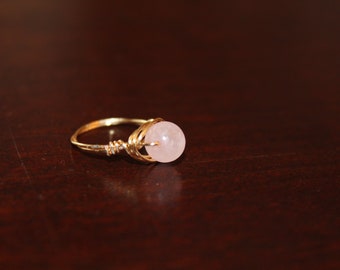 Rose Quartz ring