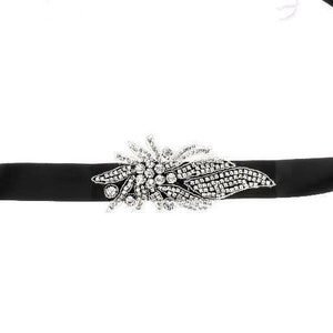 Schwarze Kristall und Strass Schärpe / Gürtel, Hochzeit Gürtel, Braut Gürtel, Braut Schärpe Gürtel, Kristall Strass Gürtel, Schwarze Braut Schärpe