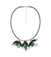 Festive Floral Necklace, Handmade Floral Necklace, Long chain Pendant necklace, Orchid flower necklace, Statement Necklace, Bib necklace 
