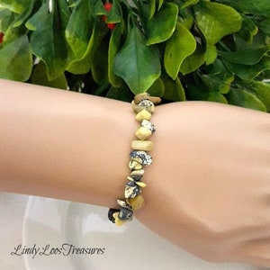 Genuine Jasper Chip Stretch Bracelet, Jasper chip, Stretch Bracelet, Gemstone, Jasper Bracelet, Gemstone Bracelet, Handmade