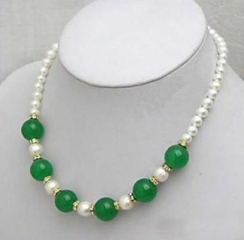 pearl and emerald necklace