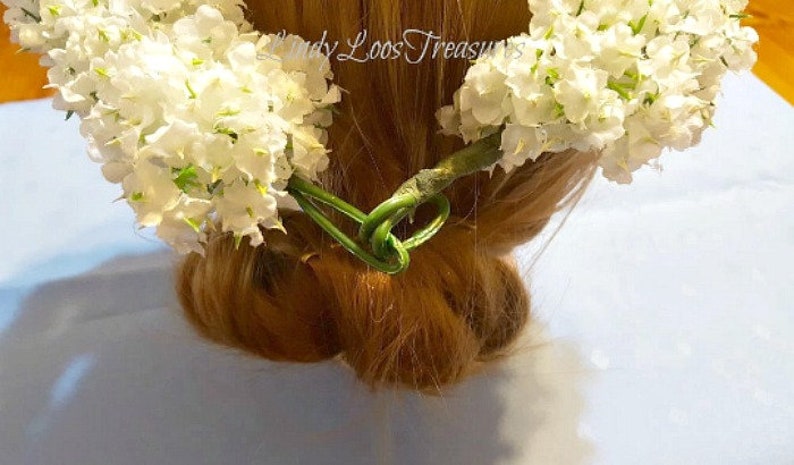 White Wedding Flower Crown Bridal Flower Crown Baby/'s Breath Wedding Wreath Baby/'s Breath Headpiece Rustic Wedding Bridal Headdress