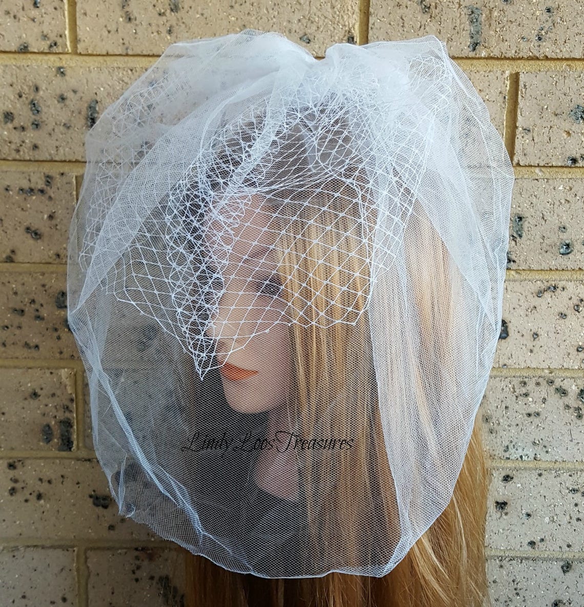 Bridal Birdcage Double Veil Wedding Birdcage Veil Bridal Etsy