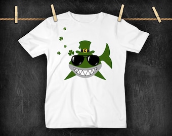Jongens St Patricks Day Shirt, Meisjes St Patricks Day Shirt, Shark Shirt, Baby Shark Shirt, St Pattys Shirt, St Pattys Tee, Lucky Shirt, Shamrockk