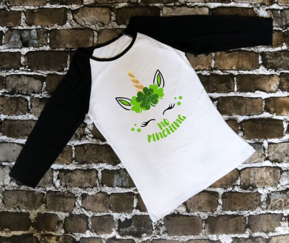 No Pinching Unicorn St Patricks Day Shirt / St Patricks Day Girl / St Pattys Shirt / No Pinching / Unicorn T Shirt / Girls Shirt / Magical