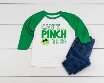 Can't Pinch This St Patricks Day Shirt / St Patricks Day Boy / St Pattys Shirt Girl / Clover / Lucky T Shirt / Cute kids shirt / St Pattys