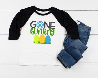 Gone Hunting Shirt / Girls Easter Shirt / Boys Easter Shirt / Easter Outfit / Easter Shirt / Easter T Shirt / Hunter / Hunting Shirt / Hutn