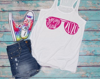 Spring Break Tank / Girls Vacation Tank / Girls Summer Tank / Selfie / Vacay Tank / Spring Break Shirt / Girls Spring Break Tee / Girl Vacay