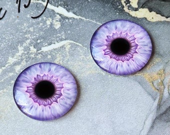 FPU-01 - one pair of Purple fantasy eye chips for Blythe Thin Glass Neo Blythe Doll Eyechips Toy Eyes