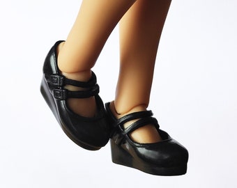 T17 BLACK Blythe doll shoes Blythe doll low shoes doll shoes ob22 Obitsu Azone doll shoes 1/6