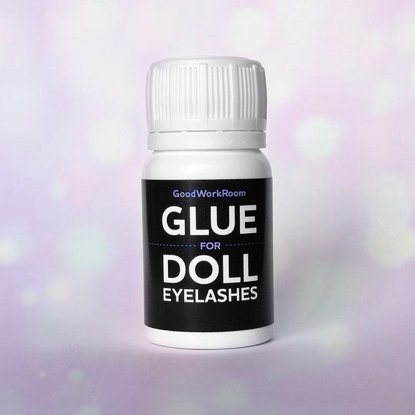 GLUE for DOLL EYELASHES for Paola, glue for doll lashes, eyelashes for doll