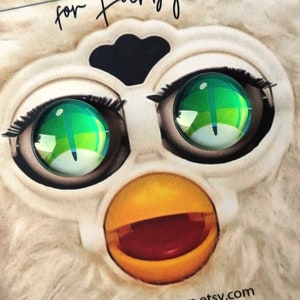 F4 - 10 COLORS 15mm Cute eye chips for Furby Furby eyes Anime toy eyes