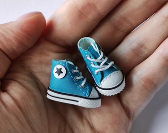 K07 BLUE Gumshoes para muñecas Zapatillas para muñeca Blythe Zapatos Blythe Zapatos para muñeca ob22 Zapatos Obitsu Azone