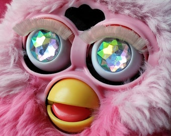 R-10 14mm Shiny Rhinestones eye chips for Furby Iridescent Furby eyes