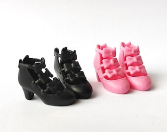 T18 THREE COLORS Black Pink Blythe doll shoes Blythe doll shoes Obitsu Azone doll shoes ob22 doll shoes 1/6