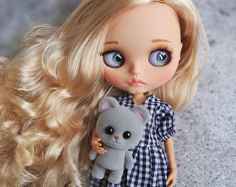 BL-03 Blythe doll, Gift for girls, Children gift, Blythe doll, doll in clothes and shoes, blonde wavy hair Blythe doll