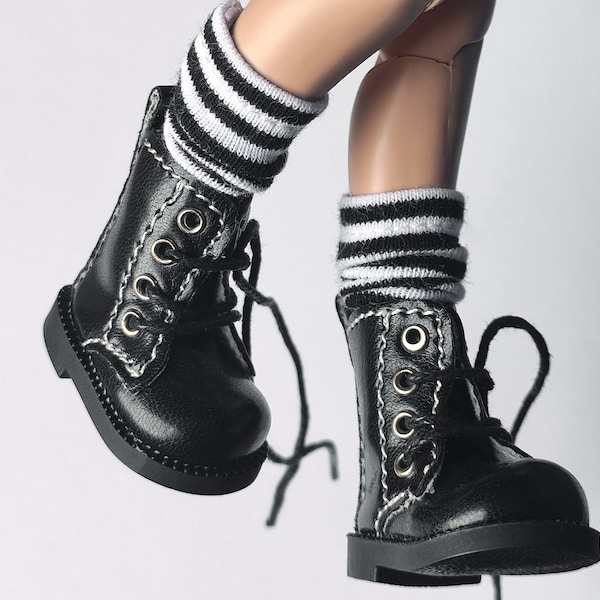 01 BLACK Blythe doll shoes Blythe doll boots ob24 ob22 Pullip Monst Obitsu doll shoes