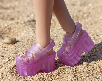 T19 PINK Blythe doll shoes Pink Blythe doll shoes Obitsu Azone doll shoes ob22 doll shoes 1/6