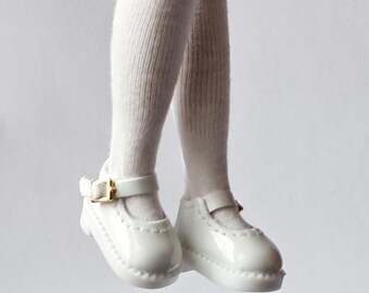 N13 2.7cm WHITE for original Takara Blythe doll shoes Neo Blythe doll low shoes ob22 doll shoes Mary Jane shoes for 1:12 dolls