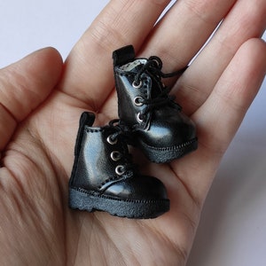 B02 BLACK Blythe doll shoes Blythe doll boots ob24 ob22 Obitsu Monst doll shoes