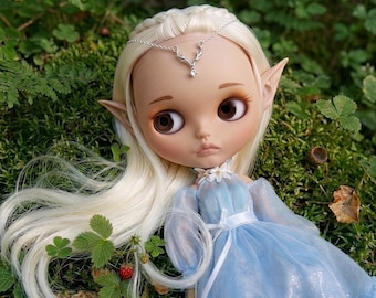 BL-15 Elf Blythe doll, Gift for girls, Children gift, Blythe doll, doll in clothes and shoes, blonde straight hair Blythe, elf doll