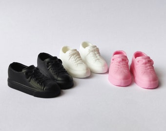 K12 THREE COLORS Black White Pink Blythe doll shoes Blythe doll gumshoes doll shoes ob22 Azone doll sneakers 1/6 shoes