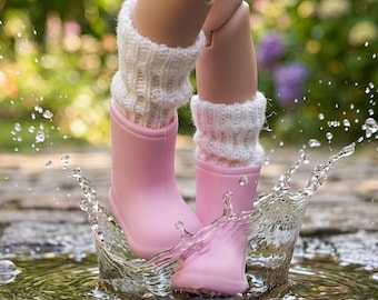 B14 PINK rubber boots for Blythe doll green rain boots Blythe doll shoes ob24 doll shoes ob22 doll shoes 1/6