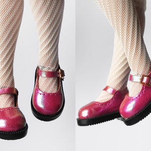 T04 3,2 cm RED PEARL Scarpe per bambola Blythe Scarpe basse per bambola Blythe ob24 ob22 Obitsu Monst Scarpe per bambola Azone Scarpe Mary Jane per Blyth