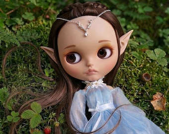 BL-16 Elf Blythe doll, Gift for girls, Children gift, Blythe doll, doll in clothes and shoes, brown straight hair Blythe, elf doll