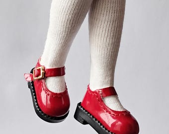 N13 2.7cm RED for original Takara Blythe doll shoes Neo Blythe doll low shoes ob22 doll shoes Mary Jane shoes for 1:12 dolls