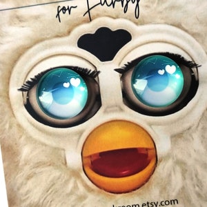 F1 - 2 FARBEN 15 mm Niedliche YE Chips für Furby Augen Anime Augen
