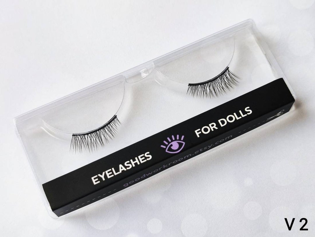 BLACK Eyelashes for Paola Lashes for Dolls Eyelashes for Etsy