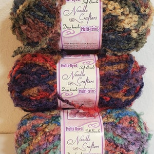Needle Crafters Soft Boucle Yarn - 50g Polyester Skein