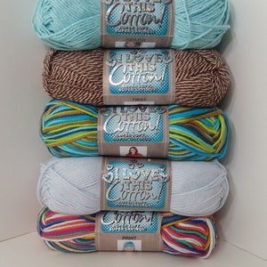 I LOVE THIS Cotton Brand Yarn Various Solid Colors! Price Per