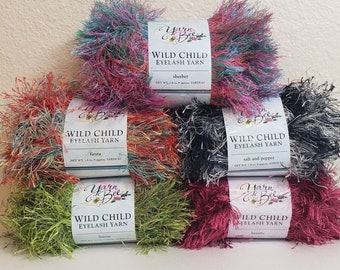 Wild Child Ögonfransgarn Bee: 55 g Polyester, Medium 4