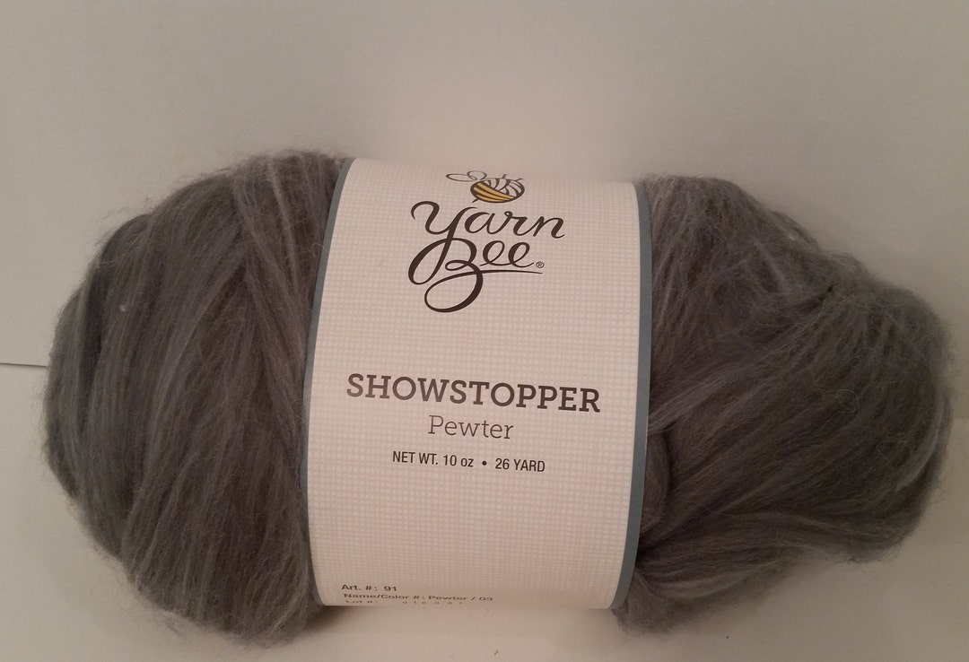 1 Skein 6 Skeins Available 2 Dye Lots Yarn Bee Showstopper Yarn, Pewter