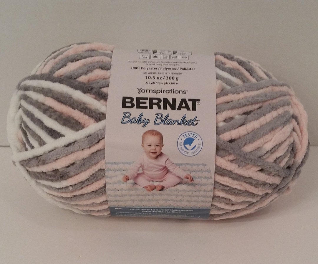 1 Skein 4 Skeins Available Bernat Baby Blanket Yarn baby Grays 10.5oz