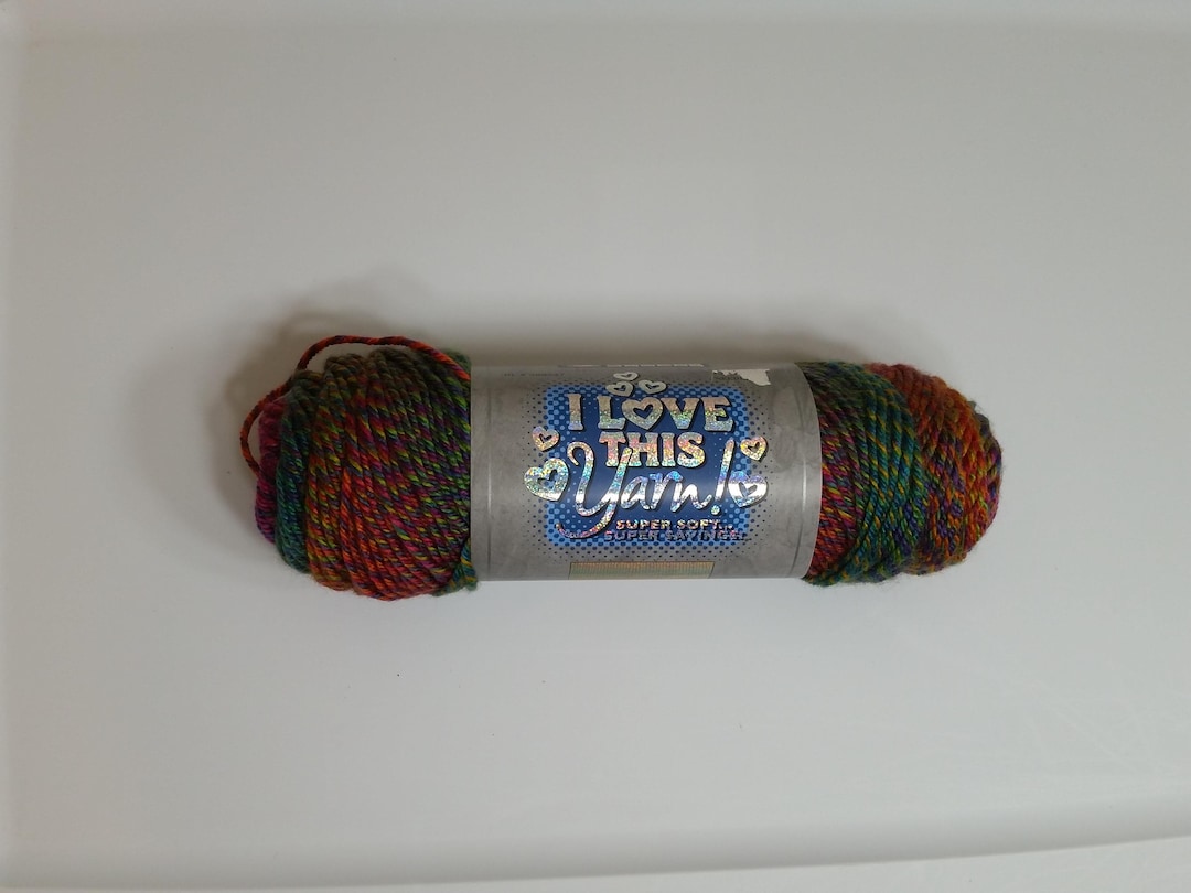 1 Skein I Love This Yarn, Brights, 100% Acrylic, 4oz/114g