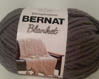 Bernat Blanket Dark Gray,  10.5oz, 220yds, Super Bulky 6