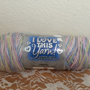 I Love This Yarn Ombre: Iced Sugar Pastel Acrylic Yarn
