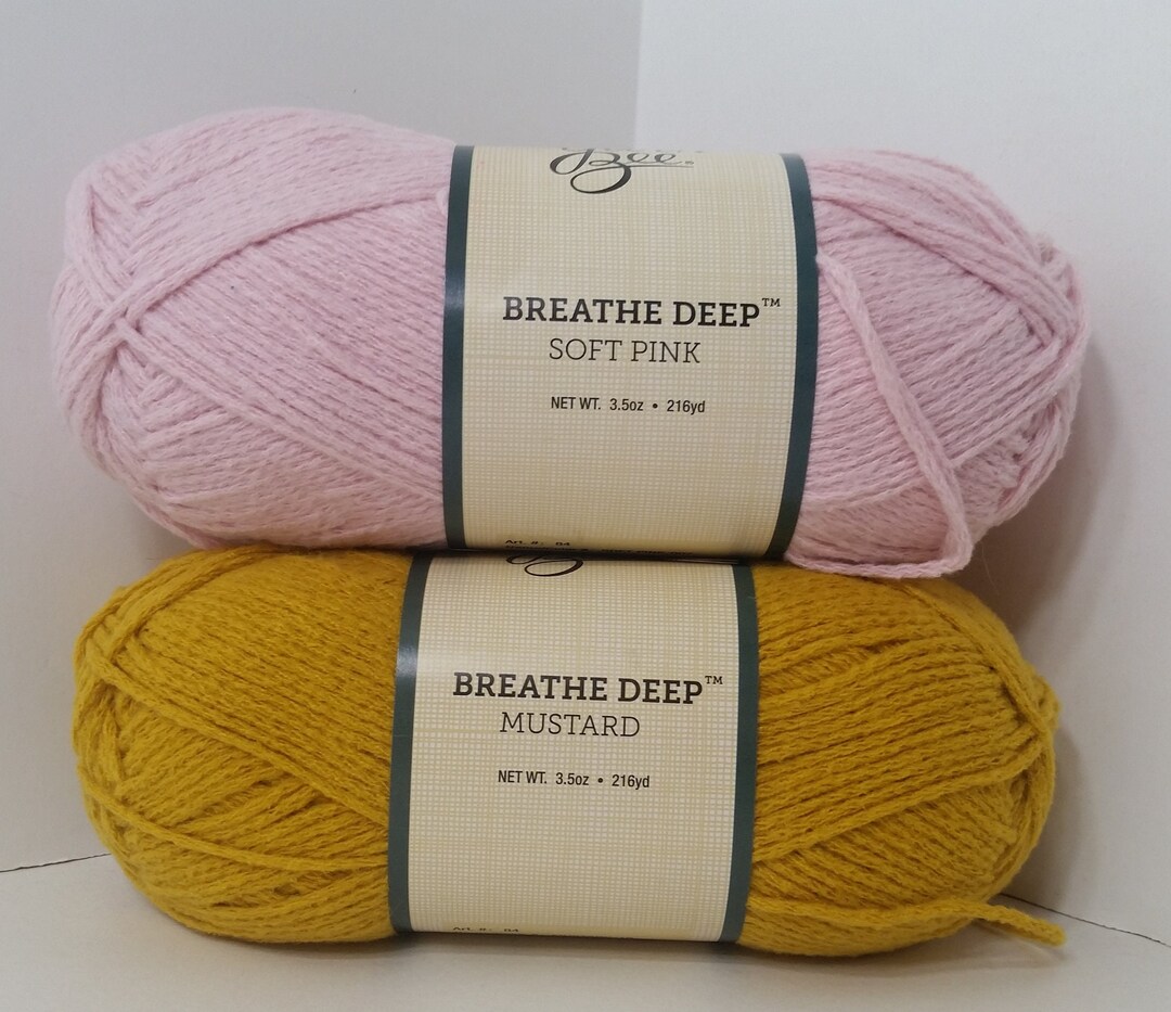 1 Skein 4 Skeins Available in Mustardyarn Bee Breathe Deep Etsy