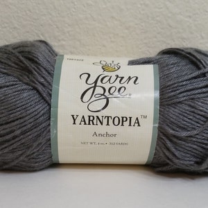Yarntopia Yarn Bee, Fine 2: (Anchor #12- Dark Gray) Acrylic, 4oz