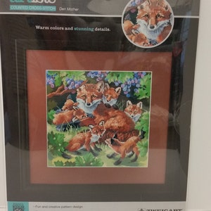 Artiste Zweigart Counted Cross Stitch Kit &quot;Den Mother&quot; # 1388800, 12in x 11.25in (30.48cm x 28.58cm)
