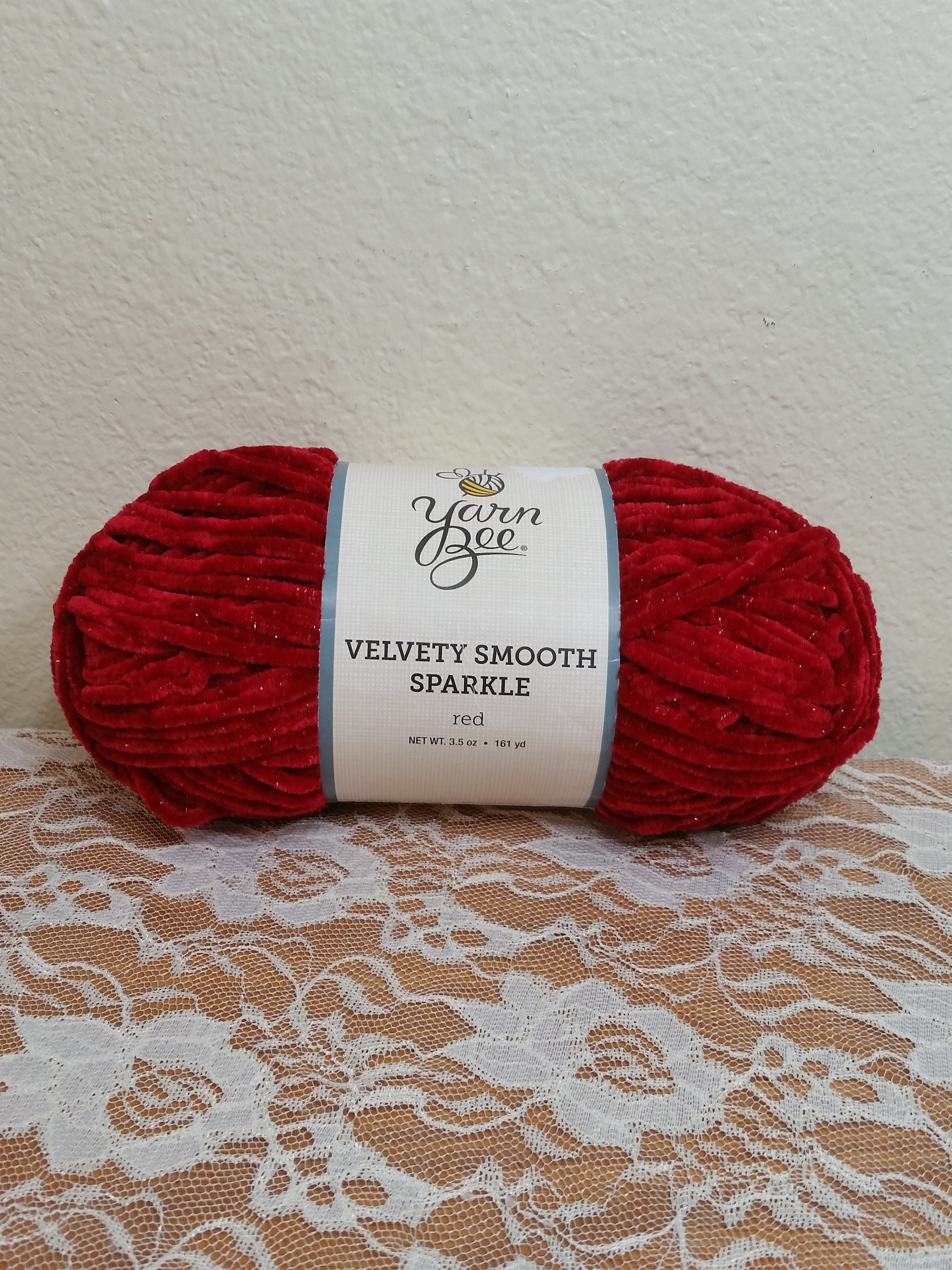 1 Skein ( Dye Lot 209306) Yarn Bee Velvety Smooth Sparkle