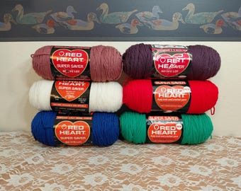 Red Heart Light & Lofty Yarn, Super Bulky, Different Colors to
