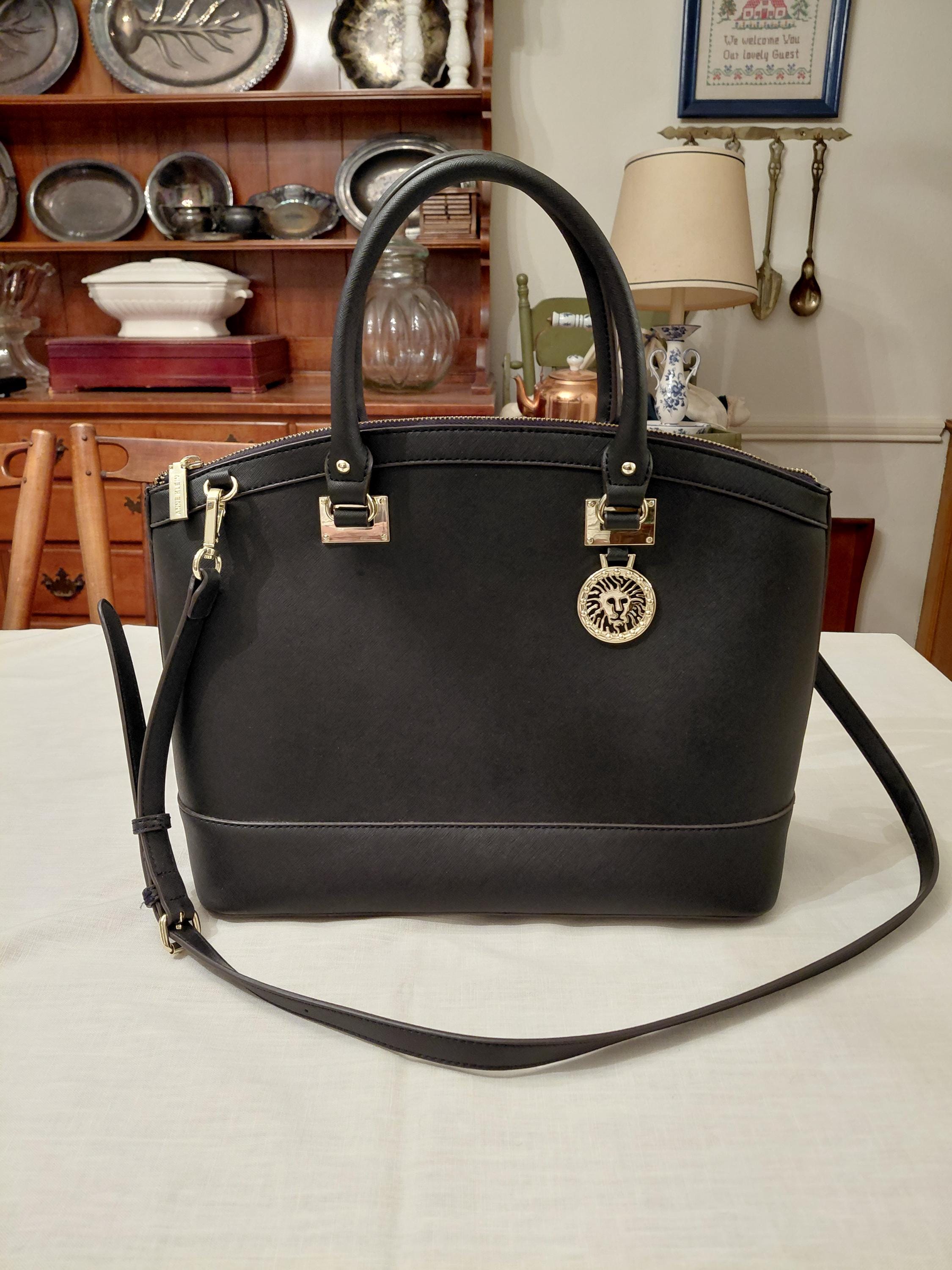 Dome Satchel Anne Klein Purse Black Dome Satchel Anne Klein Purses