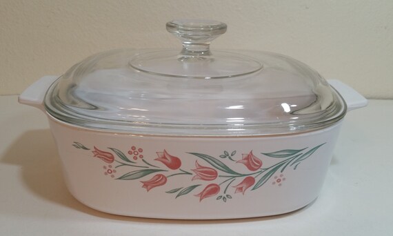 Vintage 2 Liter A 2 B Corelle by Corning Rosemarie Casserole Dish With Lid Stoneware Microwave and Oven Safe No Return exchange Etsy Canada